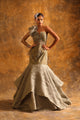 Mustard Lehenga with Golden Embroidery & Beaded Embellished Blouse