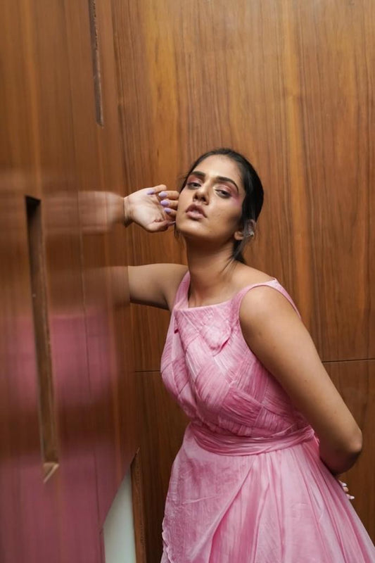 Soft and romantic pink gown