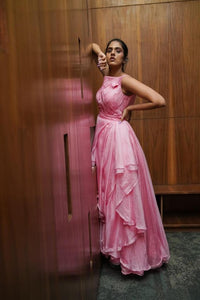 Soft and romantic pink gown
